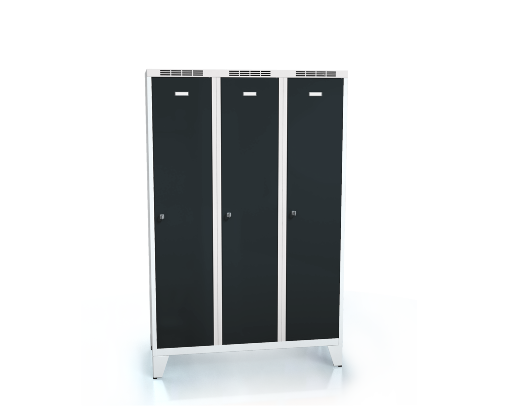 Cloakroom locker reduced height ALDUR 1 with feet 1620 x 1050 x 500